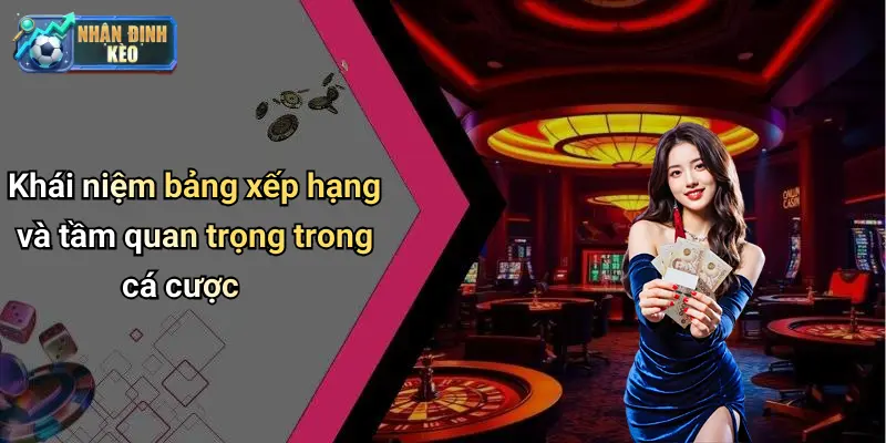 Khái niệm bảng xếp hạng và tầm quan trọng trong cá cược