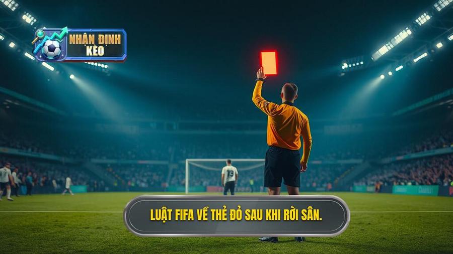 1. Luật FIFA về thẻ đỏ sau khi rời sân.