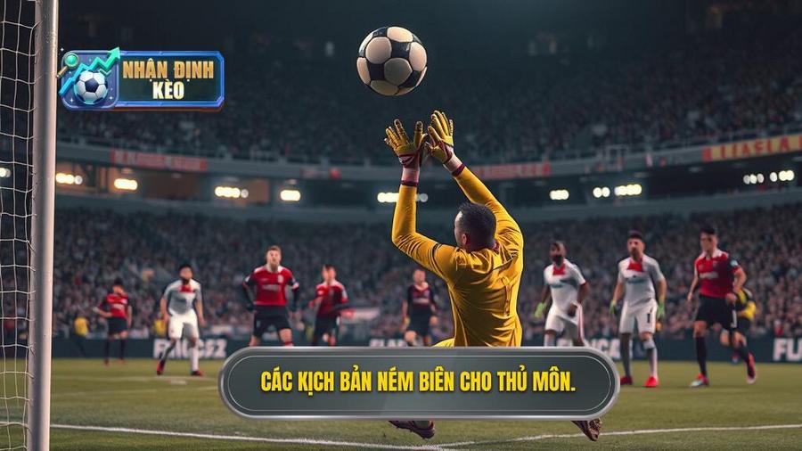 2. Các kịch bản ném biên cho thủ môn.
