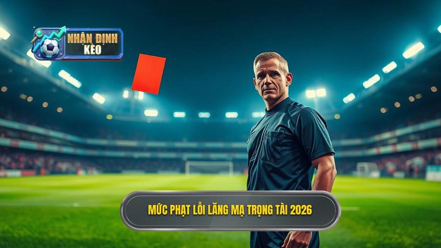 2. Mức phạt lỗi lăng mạ trọng tài 2026