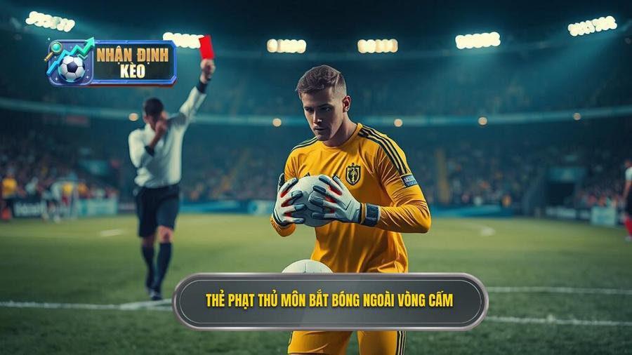 2. Thẻ phạt thủ môn bắt bóng ngoài vòng cấm
