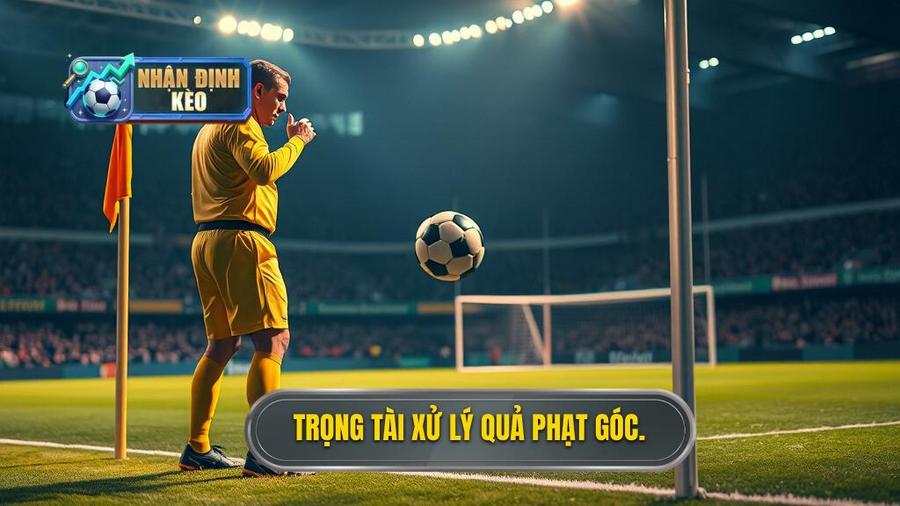 2. Trọng tài xử lý quả phạt góc.